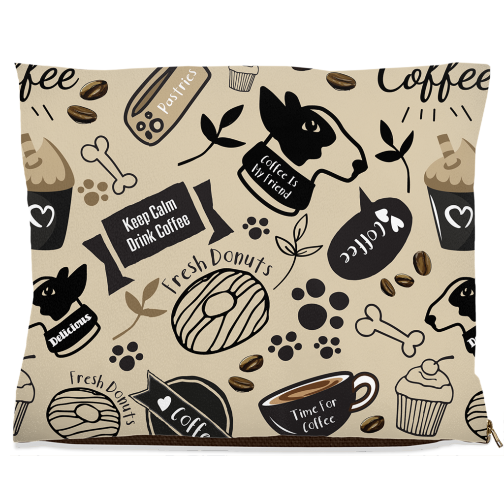 Caffeinated Canine Dog Bed-5