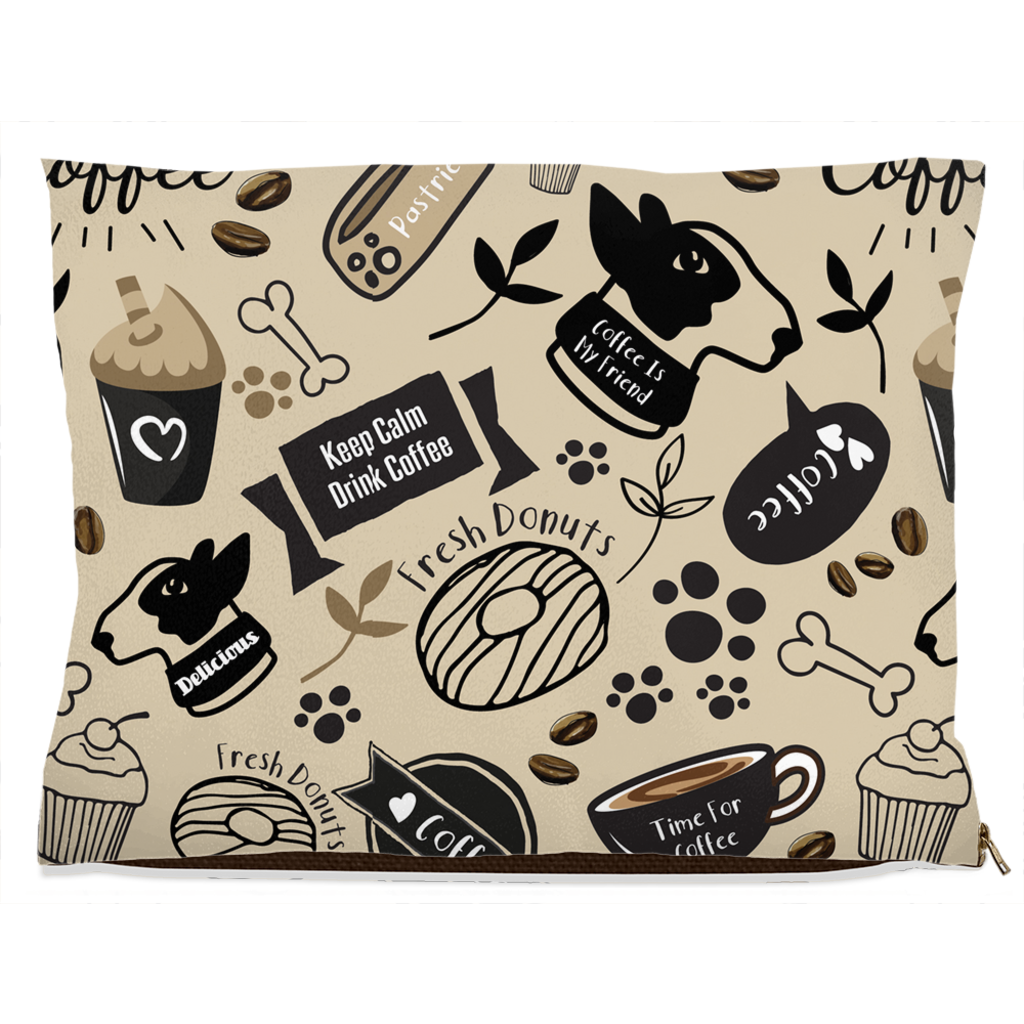 Caffeinated Canine Dog Bed-3