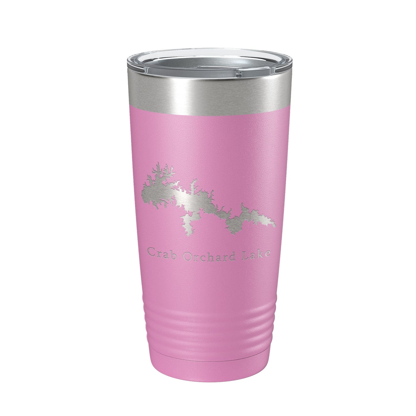 Crab Orchard Lake Map Tumbler Travel Mug Insulated Laser Engraved Coffee Cup Illinois 20 oz-14