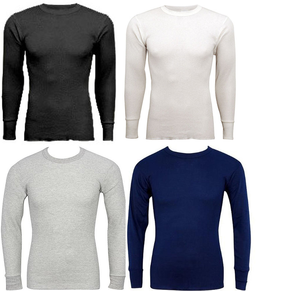 Indera Mens Big & Tall Long Sleeve Traditional Waffle Thermal Long John Top, 19244-0