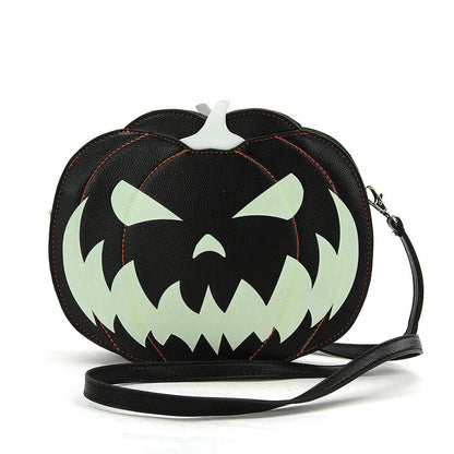 Glow in the Dark Jack-O-Lantern Crossbody Bag-0