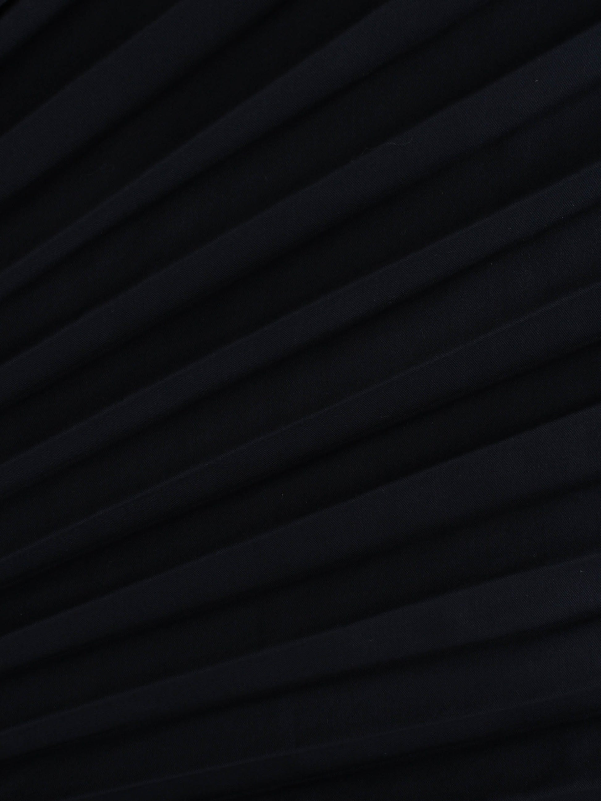 Pleated Slip Dress-Navy-4