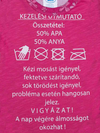 Feliratos rövid ujjú baba body-1