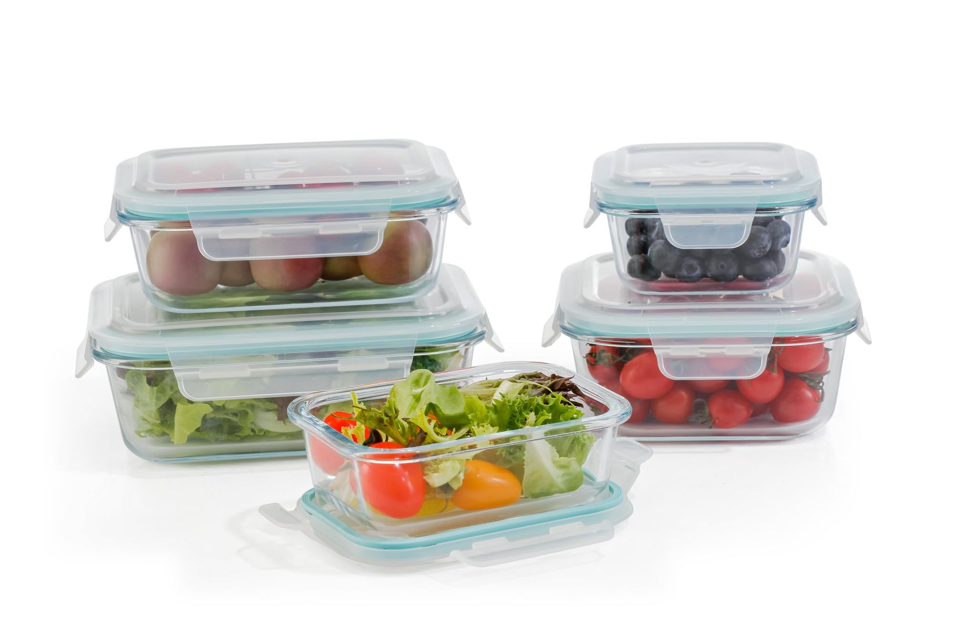 20-Piece Glass Food Storage Containers with Airtight Locking Lids (10 Containers + 10 Lids)-3