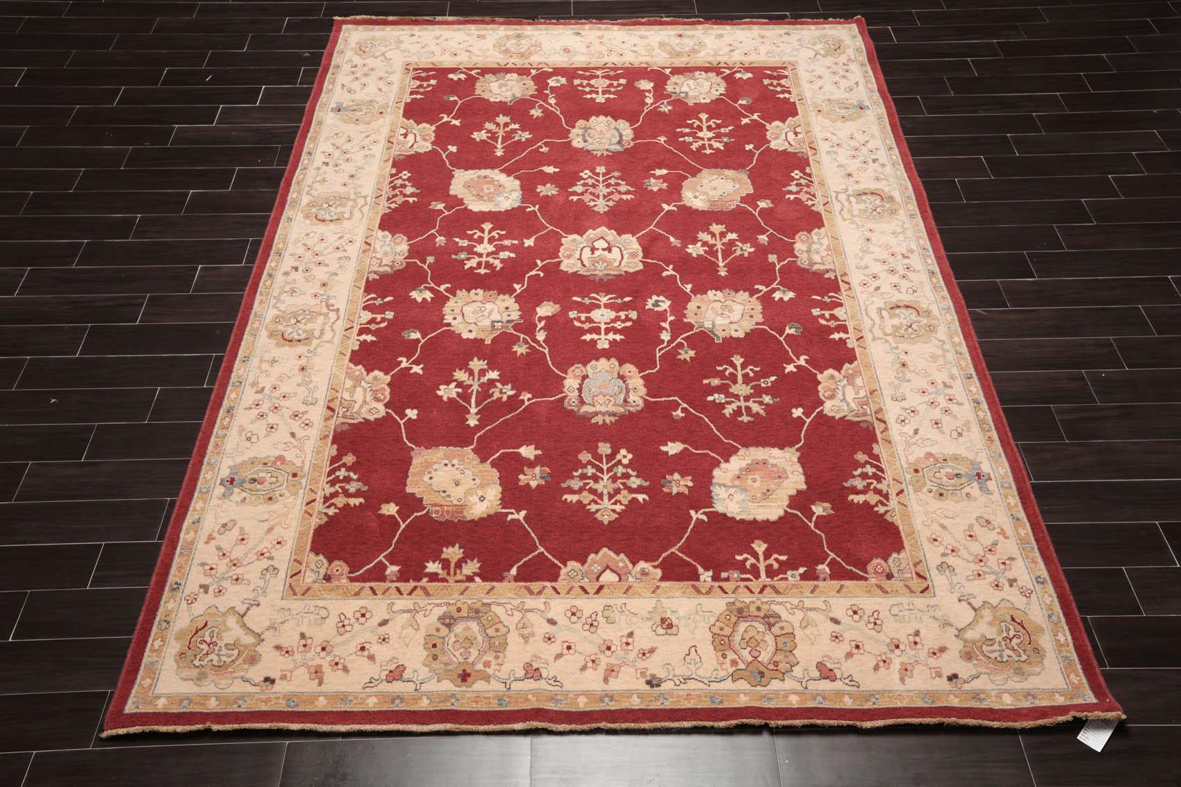 8'2"x11'8" Auth. Samarkand Coronado New Zealand Wool Area Rug Ruby Red-1