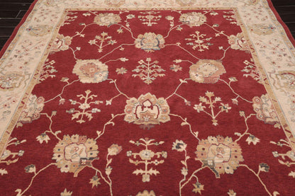 8'2"x11'8" Auth. Samarkand Coronado New Zealand Wool Area Rug Ruby Red-4