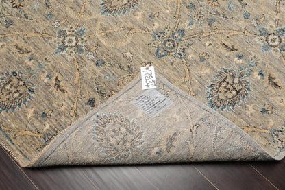 6x9 Gray Hand Knotted Traditional Wool Oriental Area Rug-2