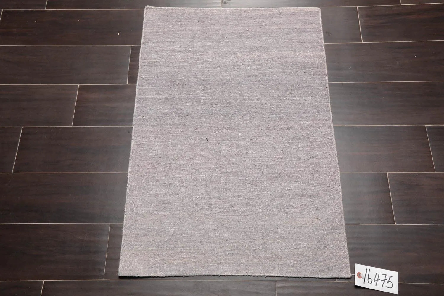 2' x 3' Hand Woven 100% Silk Modern Flatweave Kilim Oriental Area Rug Gray-1