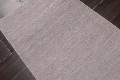2' x 3' Hand Woven 100% Silk Modern Flatweave Kilim Oriental Area Rug Gray-2