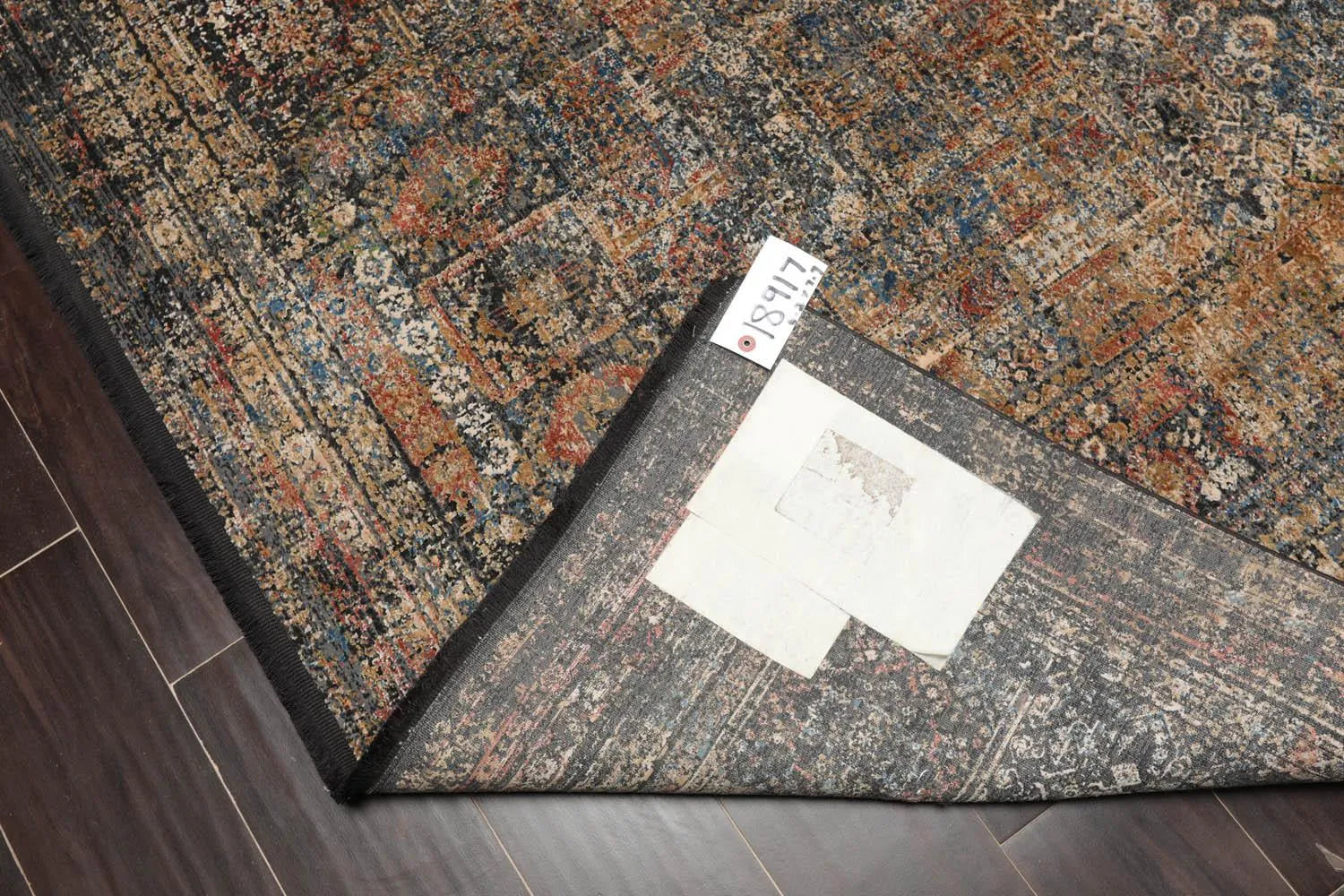 5'2"x7'7" Beige Machine Made Transitional Wool and Bamboo Silk Oriental Area Rug-2