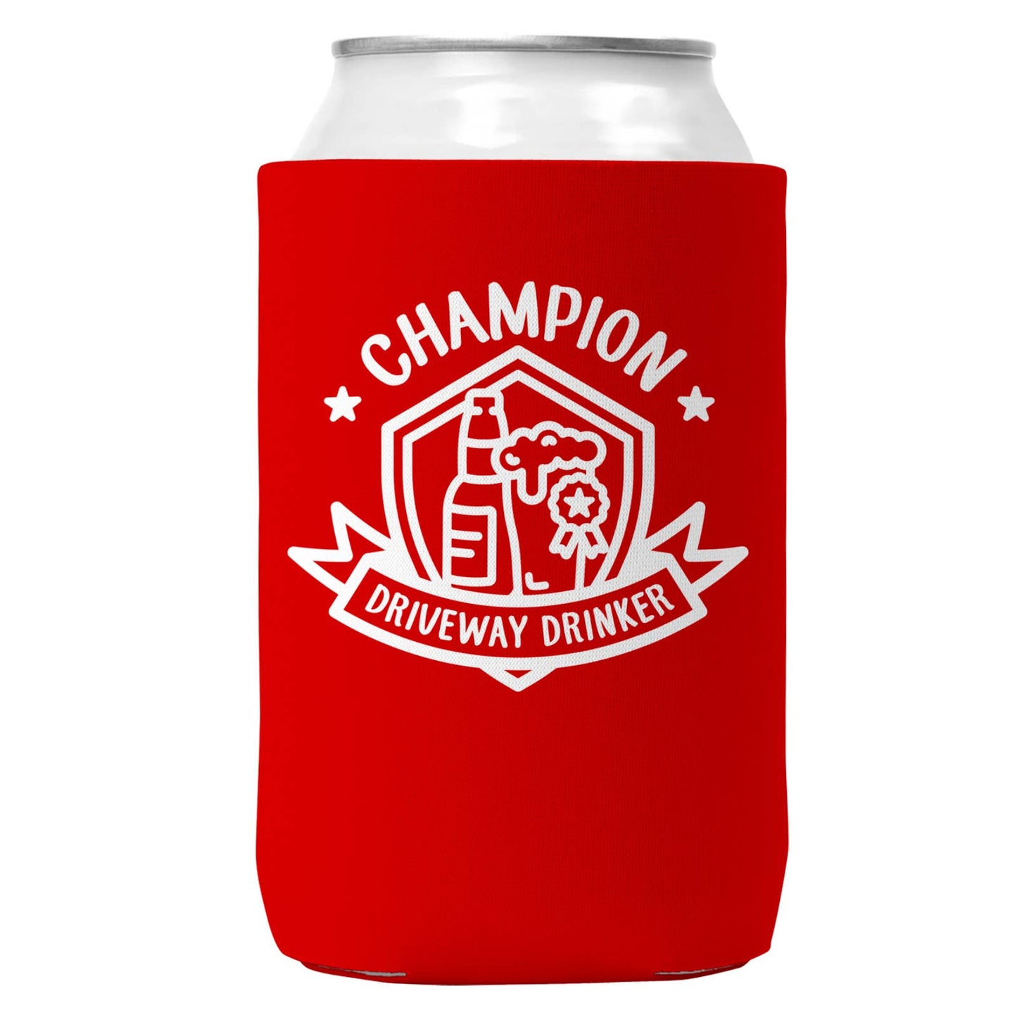 Champion Driveway Drinker Can Coozie Cooler for 12oz Cans-1