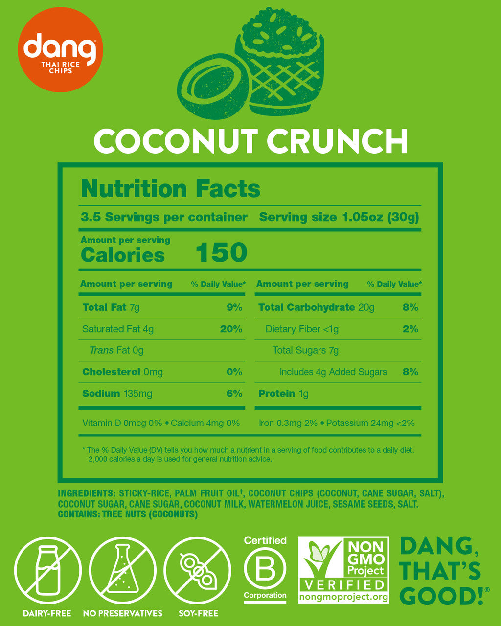 DANG THAI RICE COCONUT ( 12 X 3.5 OZ   )-4