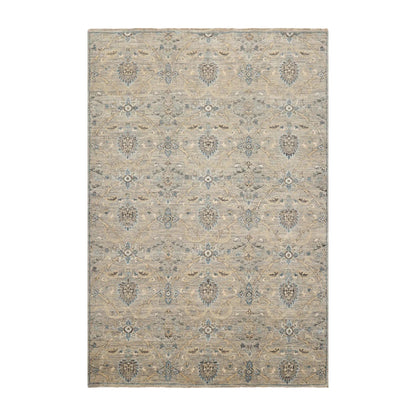 6x9 Gray Hand Knotted Traditional Wool Oriental Area Rug-1