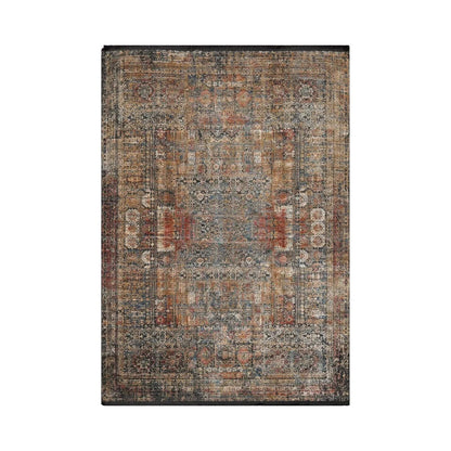 5'2"x7'7" Beige Machine Made Transitional Wool and Bamboo Silk Oriental Area Rug-1