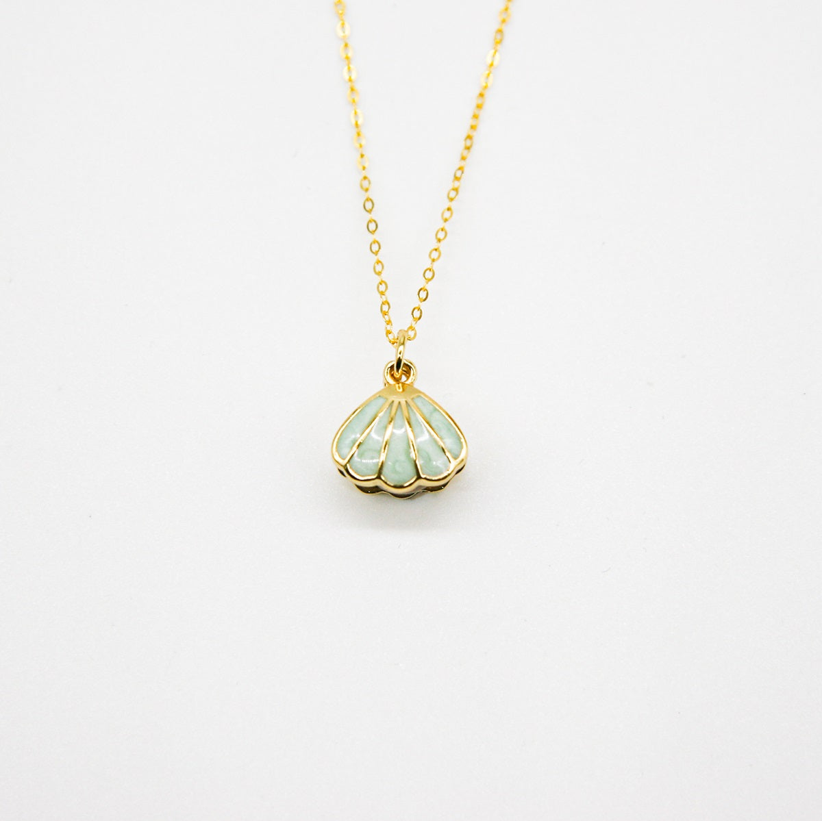 Green Shell Murano Aroma Necklace - Dreamy Lavender | Energy & Healing | Diffuse on the go | 925 Silver-4