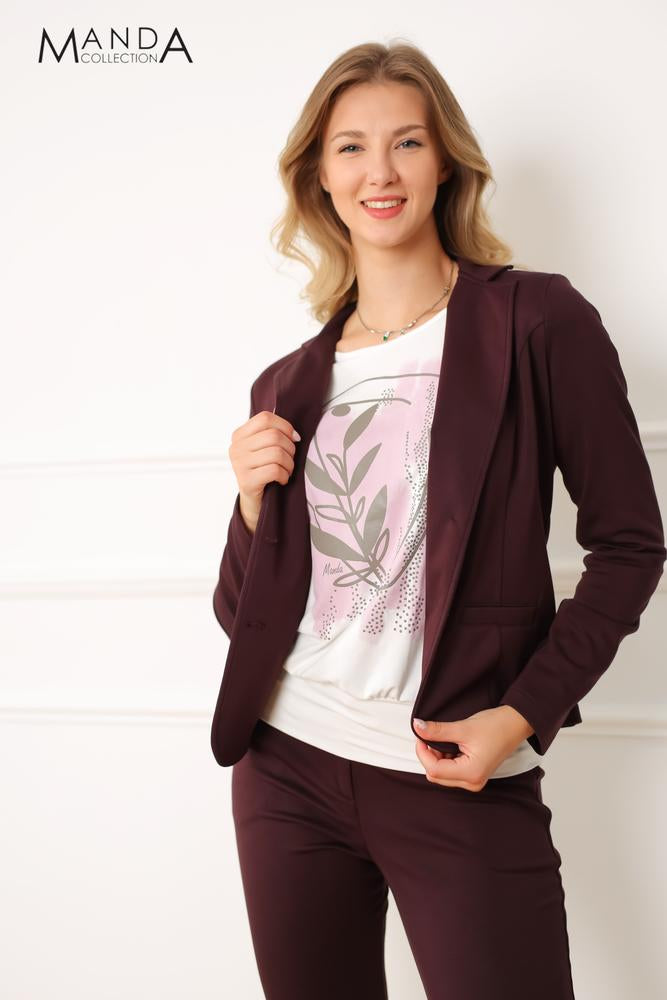 Csokibarna blézer-1