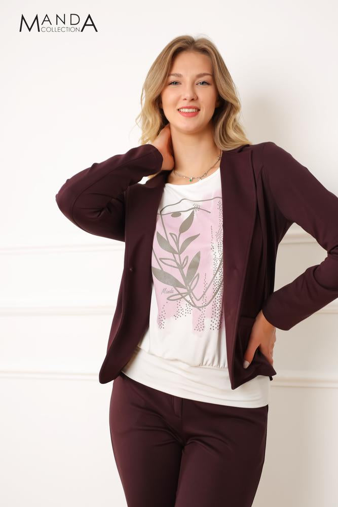 Csokibarna blézer-2