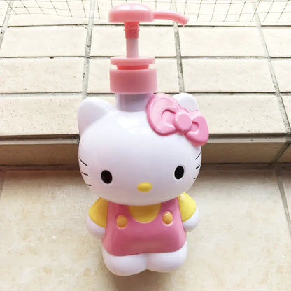 Cartoon Squeeze Bottle - 3D Cat Design for Toiletries