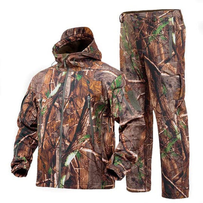 Hunting Gear Suit For Men Camouflage Windproof Jacket-5