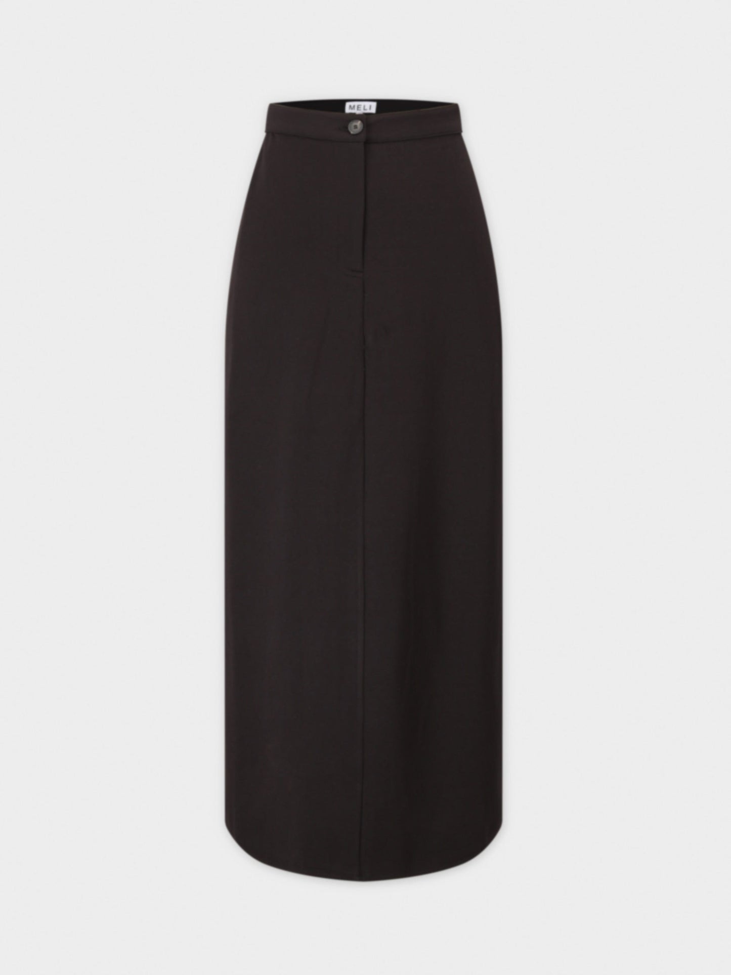 Basic Straight Ponte Skirt-Black-0
