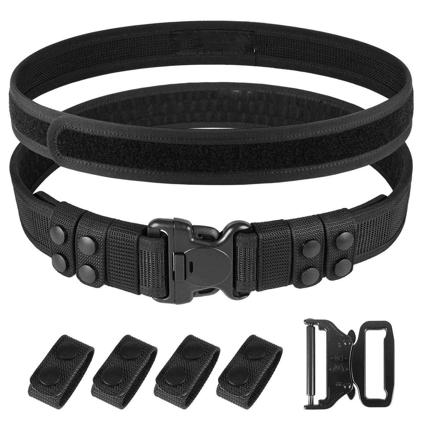 Duty Belt 2'' Police Belts with Hook Lining-2