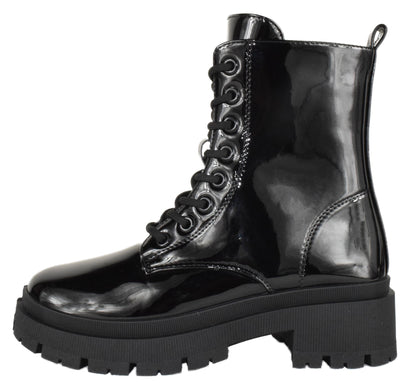 CYNTHIA-7 Black Patent Top Moda-0