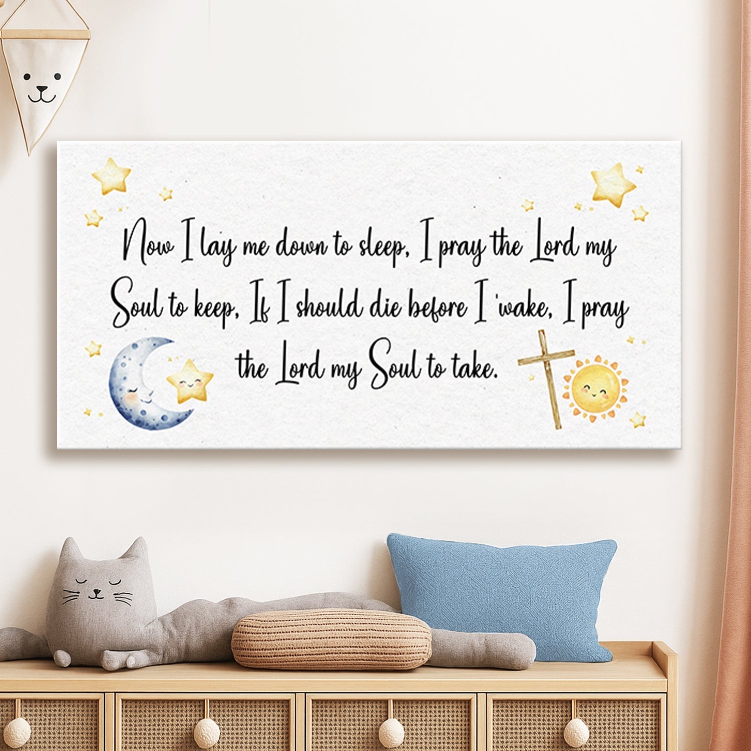 I Lay Me Down To Sleep Faith Sign-0