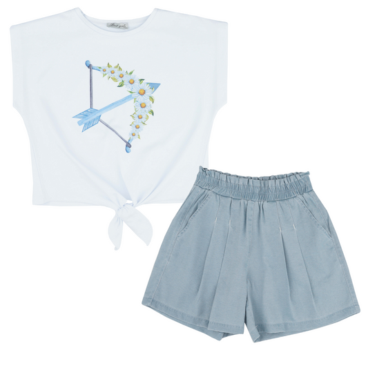 Arrow Flower Girls Casual Set-0