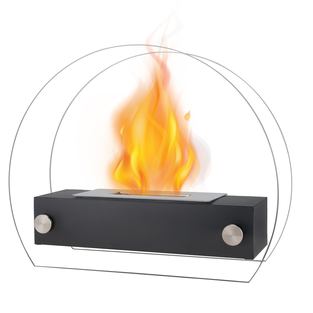 JHY Design Portable Tabletop Fire Pit 35cm – Clean-Burning Bio Ethanol, Ventless, Indoor/Outdoor-2