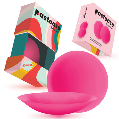 5-Pack: Pastease Everyday® Nipple Cover Sticky Adhesive Silicone Nipple Pasties Reusable Pasty Breast Covers for Women with Travel Box-9