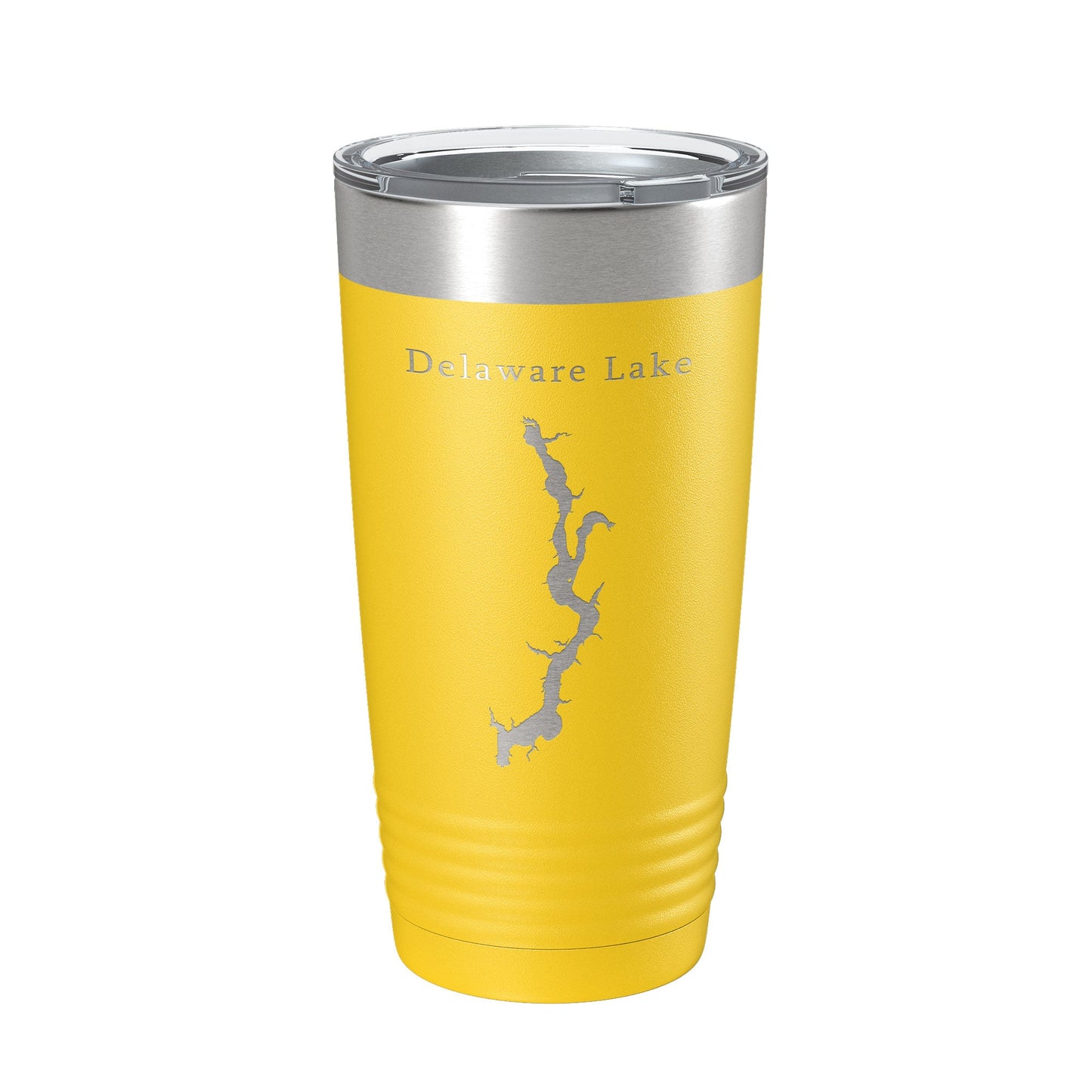 Delaware Lake Map Tumbler Travel Mug Insulated Laser Engraved Coffee Cup Ohio 20 oz-19