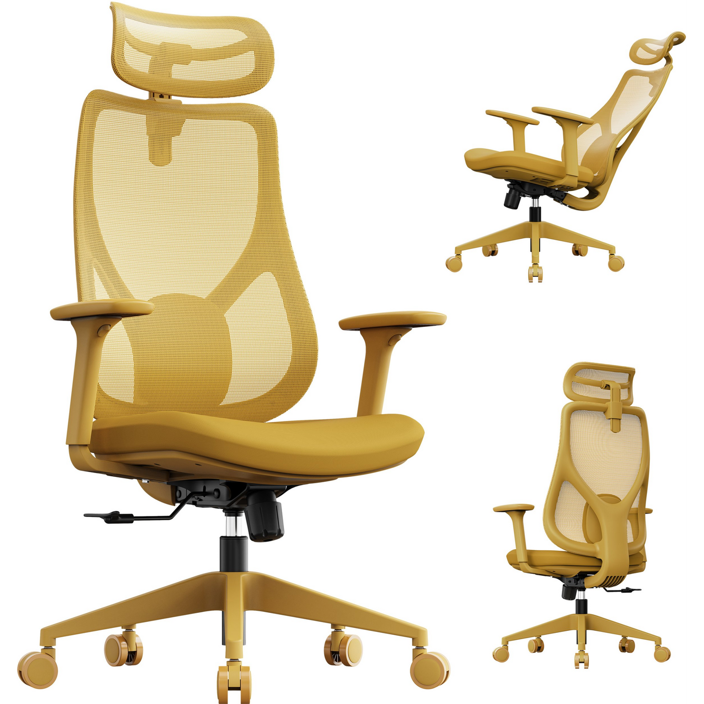 Krzesło biurowe SENSE7 Moyo Żółte (5902659848048)-0