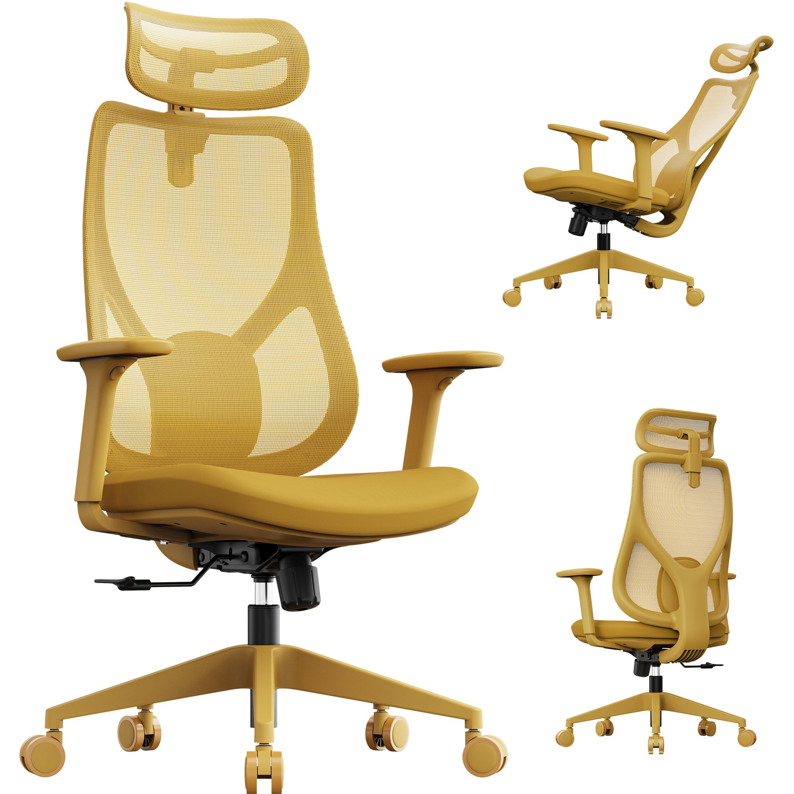 Krzesło biurowe SENSE7 Moyo Żółte (5902659848048)-0