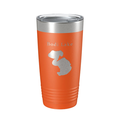 Bodi Lake Map Tumbler Travel Mug Insulated Laser Engraved Coffee Cup Michigan 20 oz-17