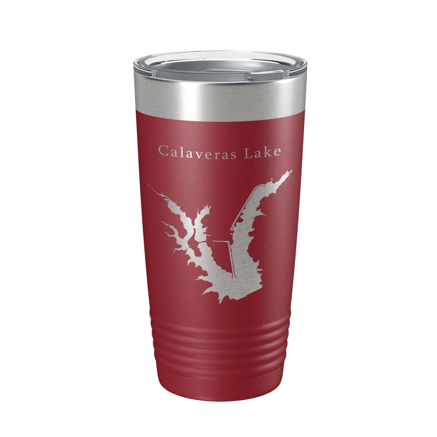 Calaveras Lake Map Tumbler Travel Mug Insulated Laser Engraved Coffee Cup Texas 20 oz-18