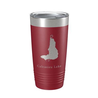 Calcasieu Lake Map Tumbler Travel Mug Insulated Laser Engraved Coffee Cup Louisiana 20 oz-18