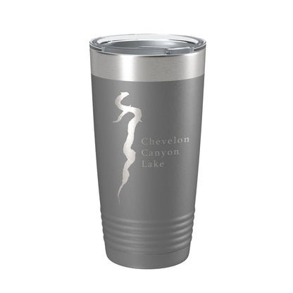 Chevelon Canyon Lake Map Tumbler Travel Mug Insulated Laser Engraved Coffee Cup Arizona 20 oz-16