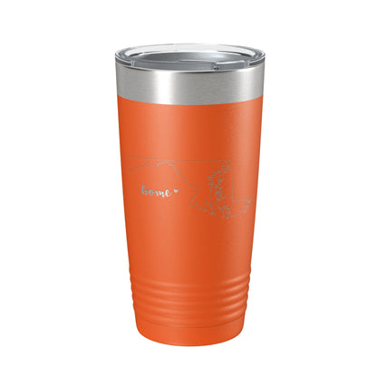 Maryland Tumbler Home State Travel Mug Insulated Laser Engraved Map Coffee Cup 20 oz-17