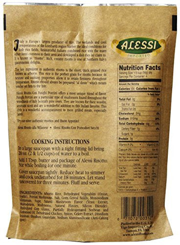 Alessi Funghi Risotto W/ Porcini Mushrooms (6x8Oz)-1