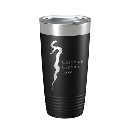Chevelon Canyon Lake Map Tumbler Travel Mug Insulated Laser Engraved Coffee Cup Arizona 20 oz-5