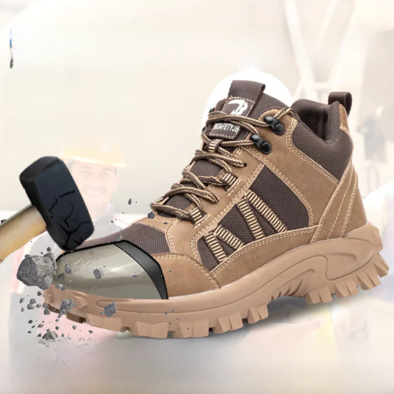 Steel Toe Work Boots for Men and Women, Lightweight & Breathable
