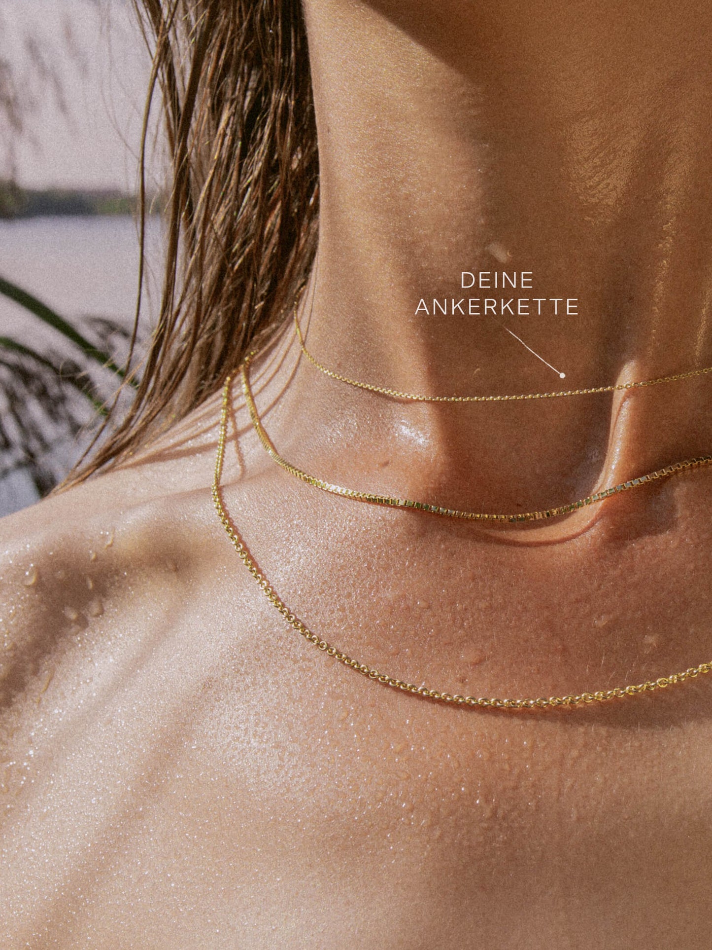 Ankerkette DELICATE Zart 14k Echtgold Diamantiert-2