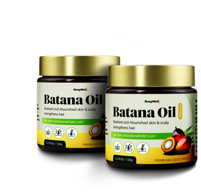 BeepWell Cold-Pressed Batana Oil – 100% Natural, Raw & Unrefined – Pack of 2-0
