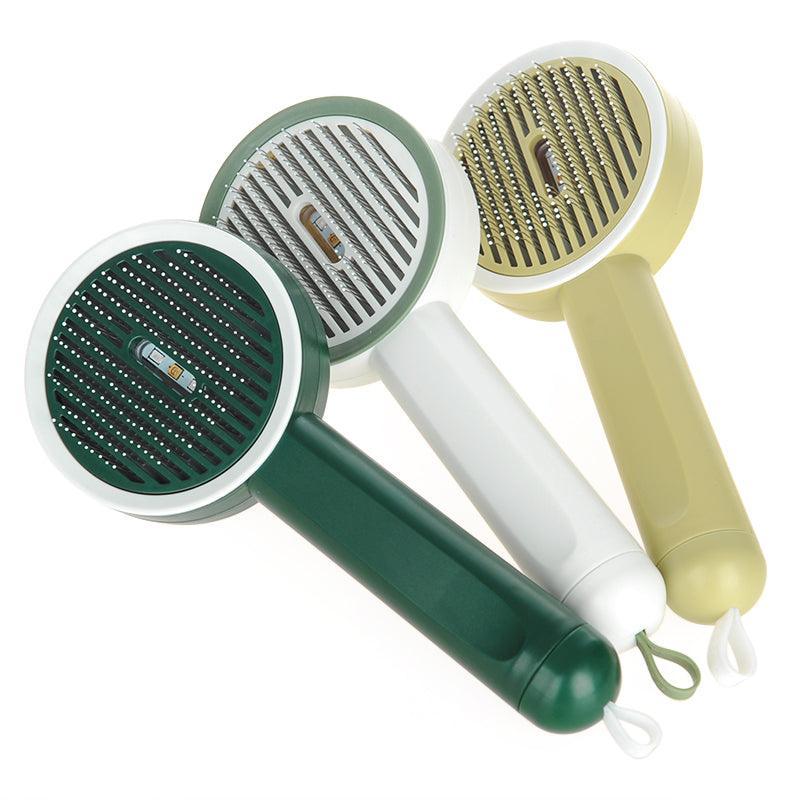 2-In-1 Pet Grooming Tool: Uv Light Hair Remover And Detangling Comb-2