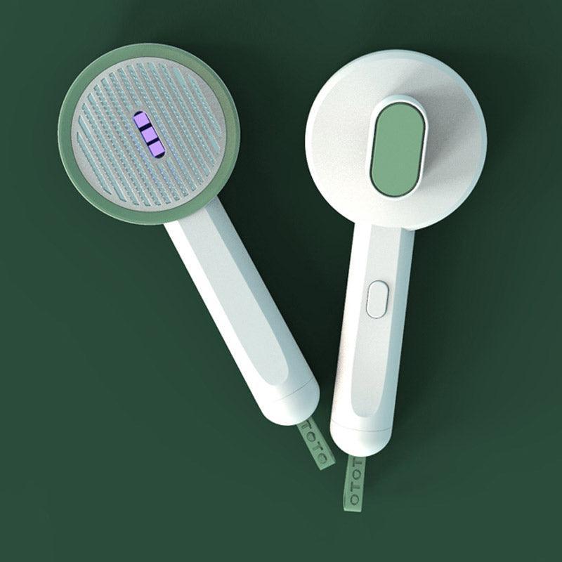 2-In-1 Pet Grooming Tool: Uv Light Hair Remover And Detangling Comb-1