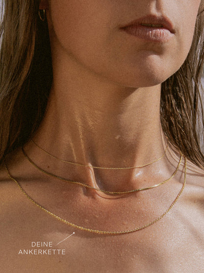 Ankerkette DELICATE Filigran Echtgold-2