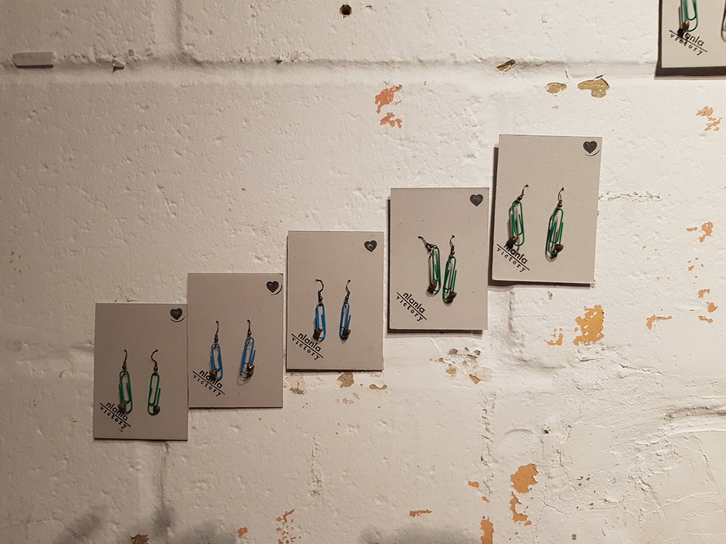 Black Personalised Paperclip Earrings | by lovedbynlanla-3