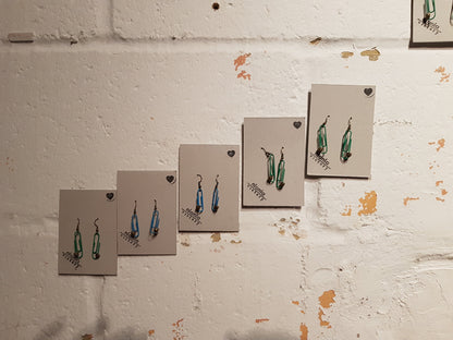 Black Personalised Paperclip Earrings | by lovedbynlanla-3