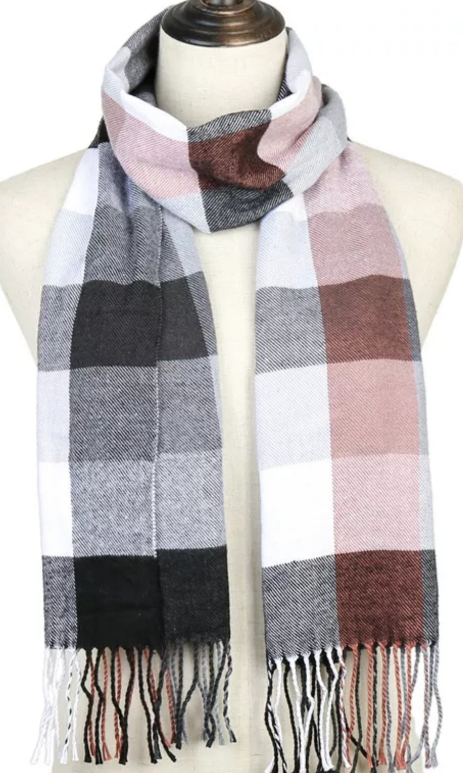CASHMERE PLAID SCARF-1