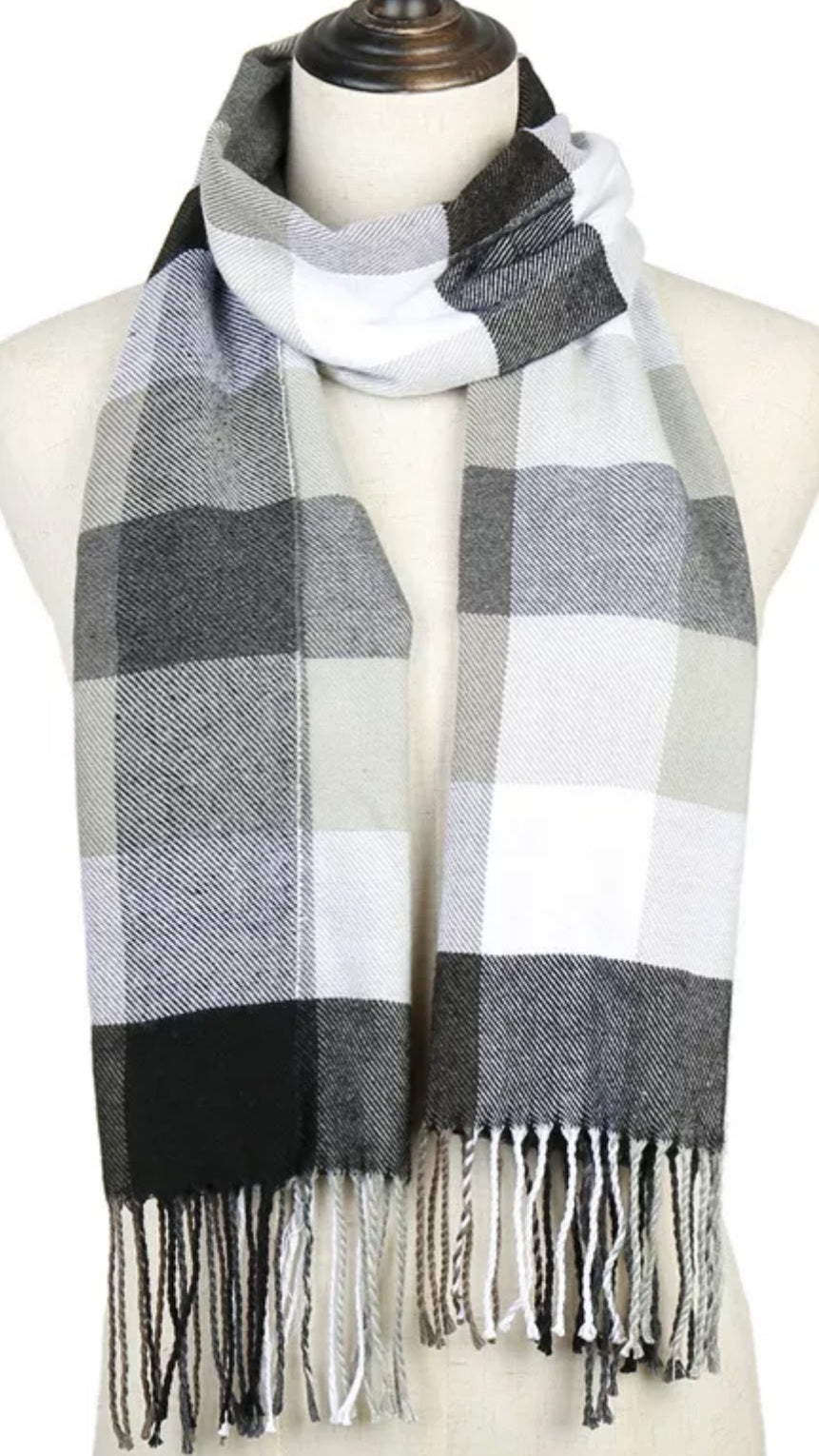 CASHMERE PLAID SCARF-4